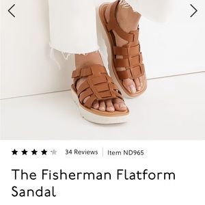 Madewell VGUC Fisherman sandal lug sole